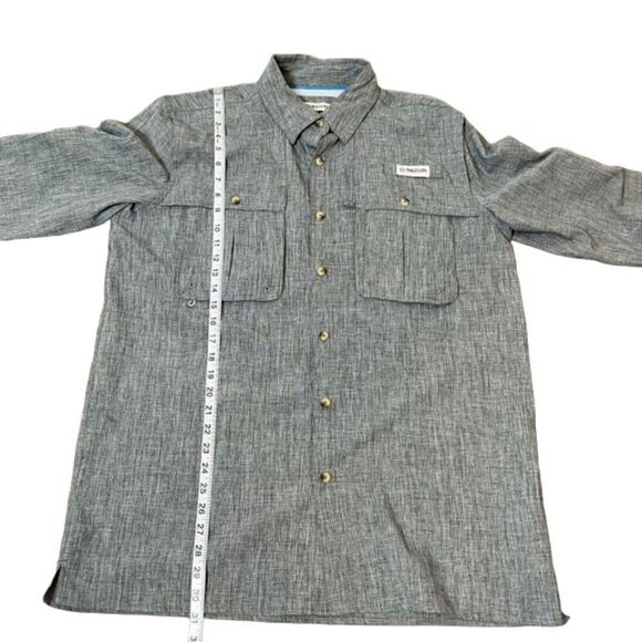 MAGELLAN Outdoors Men's Fish Gear Angler Fit Long Sleeved Vented Shirt Size Med - Picture 3 of 10